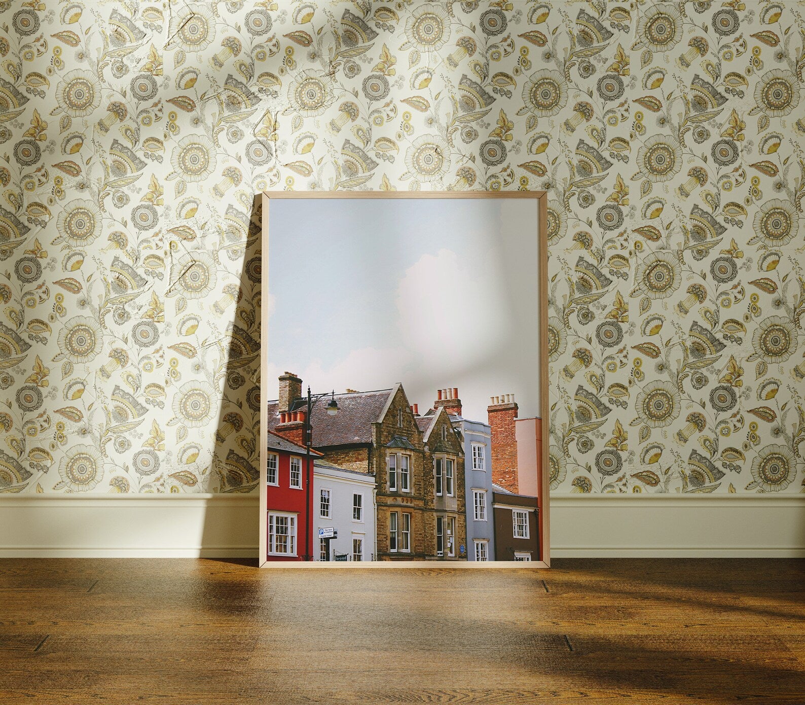 Vertical 3x4 Frame Mockup With Sunlight