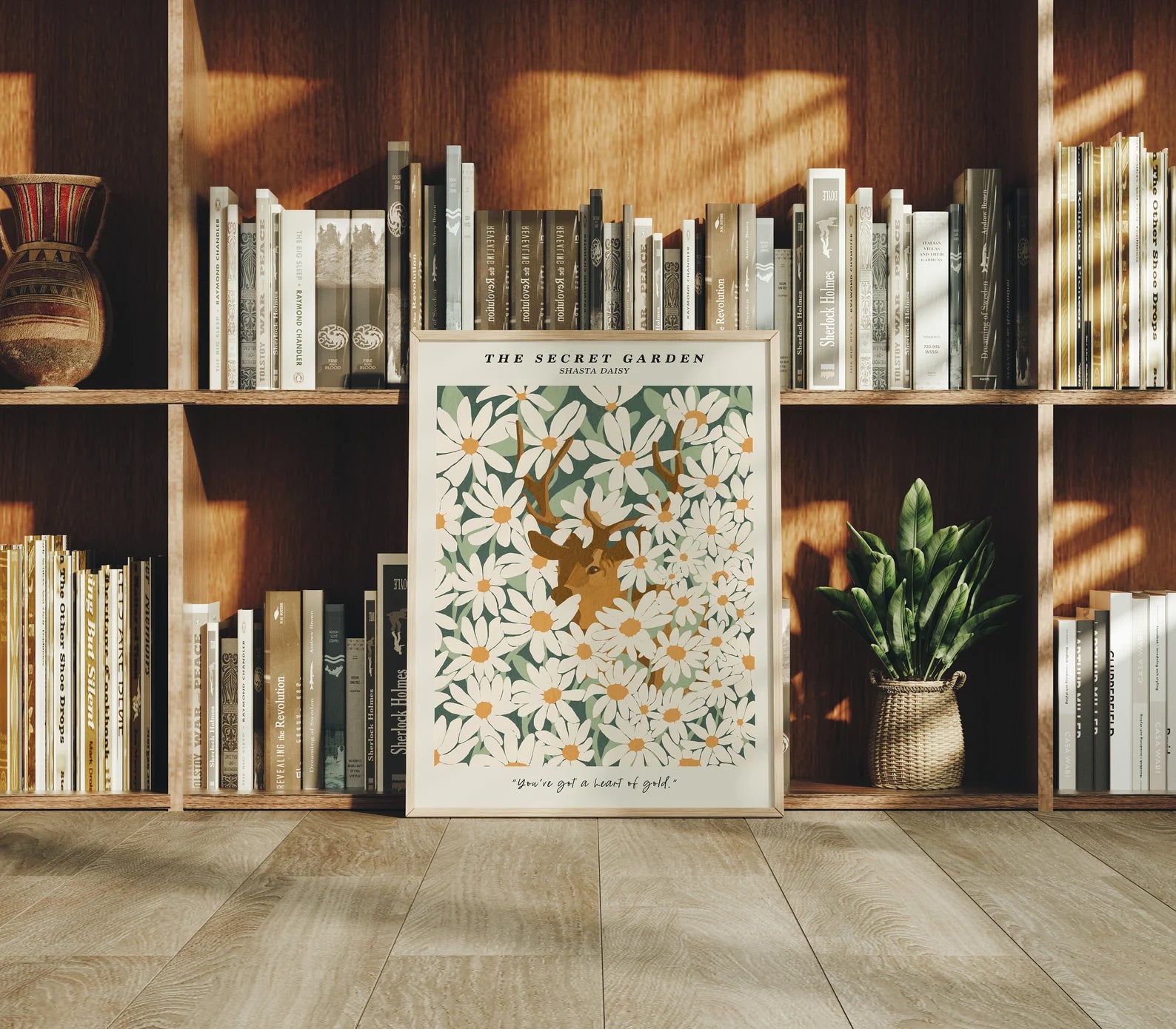 Vertical 3x4 Frame Mockup With Sunlight