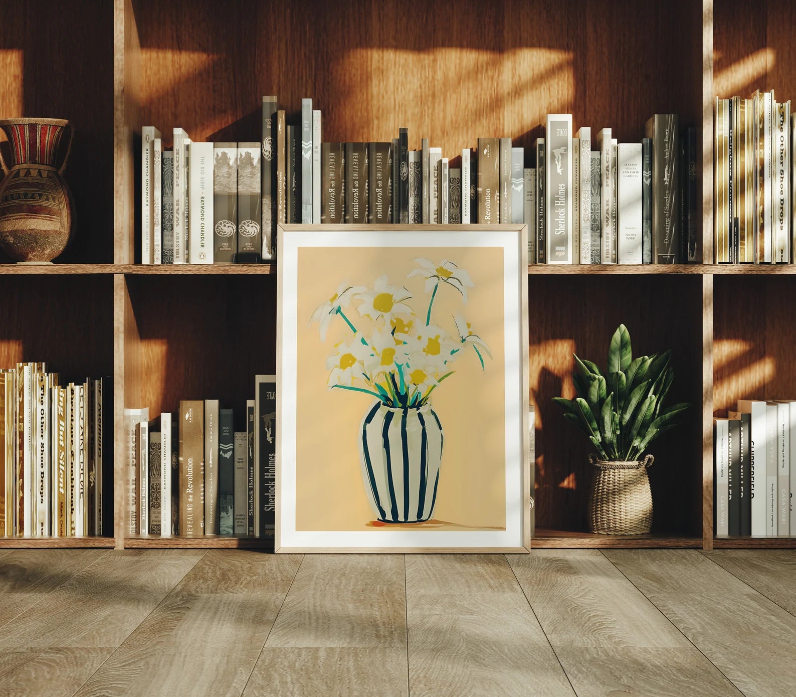 Vertical 3x4 Frame Mockup With Sunlight