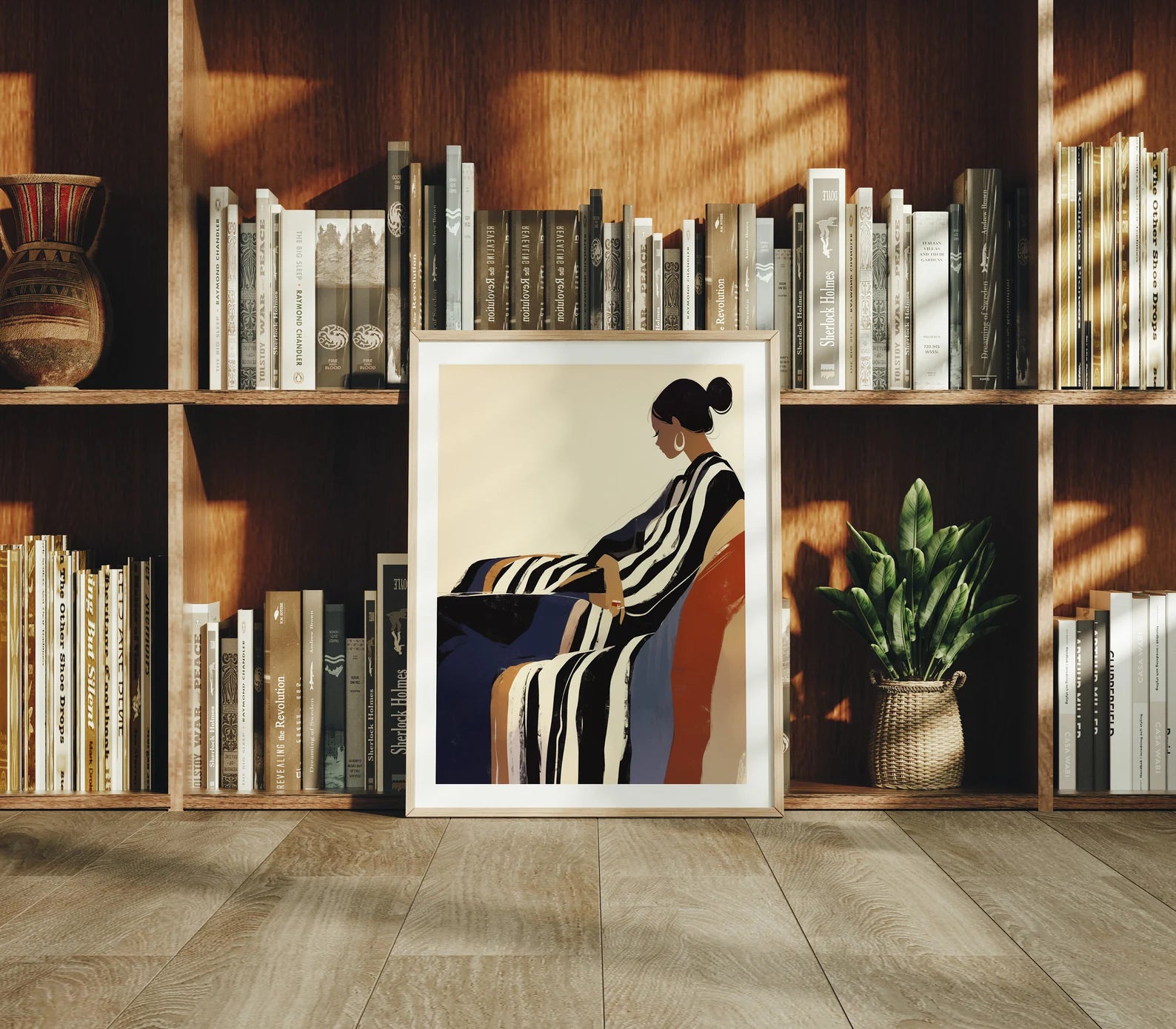 Vertical 3x4 Frame Mockup With Sunlight