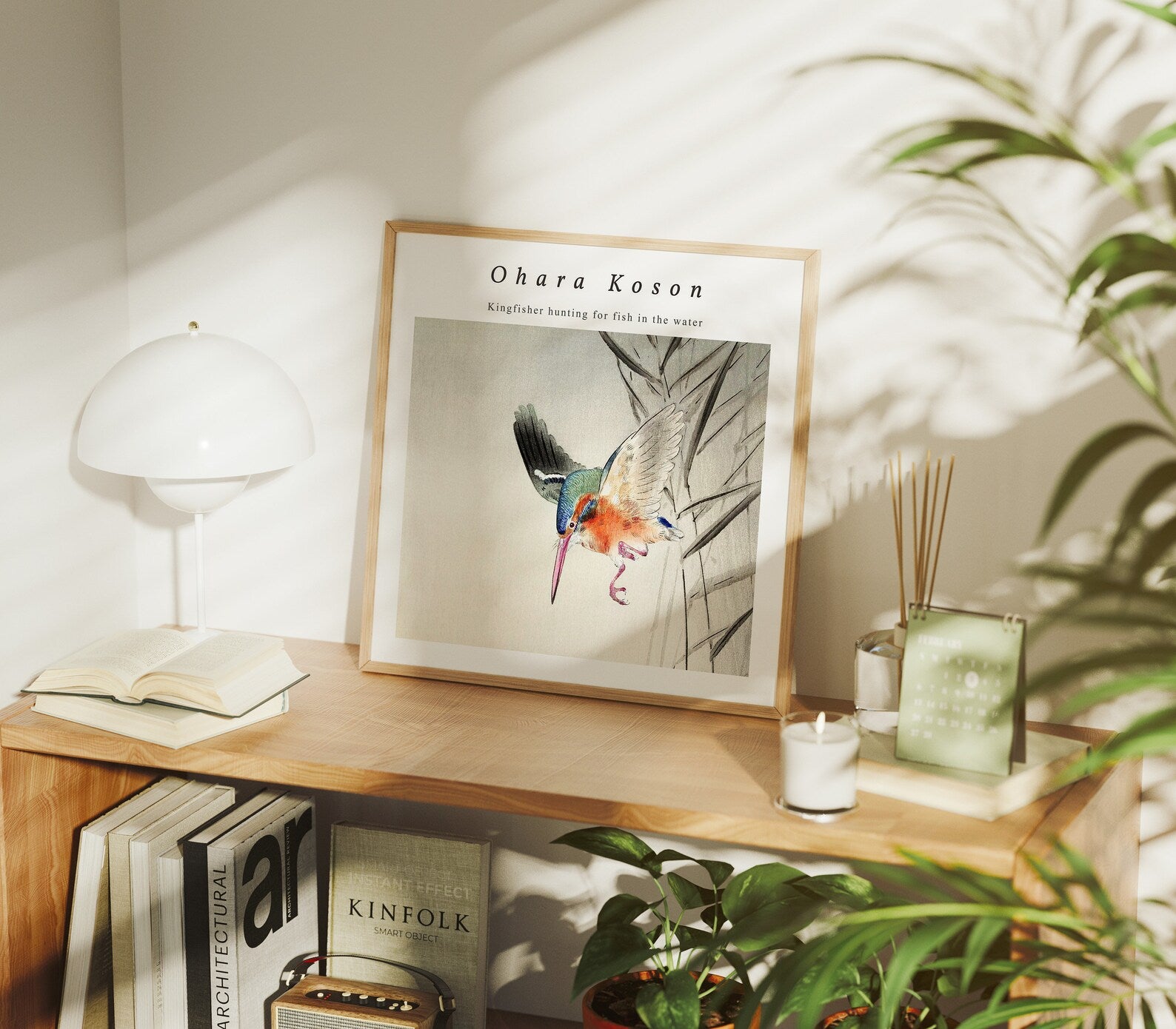 Square Frame Mockup With Sunlight