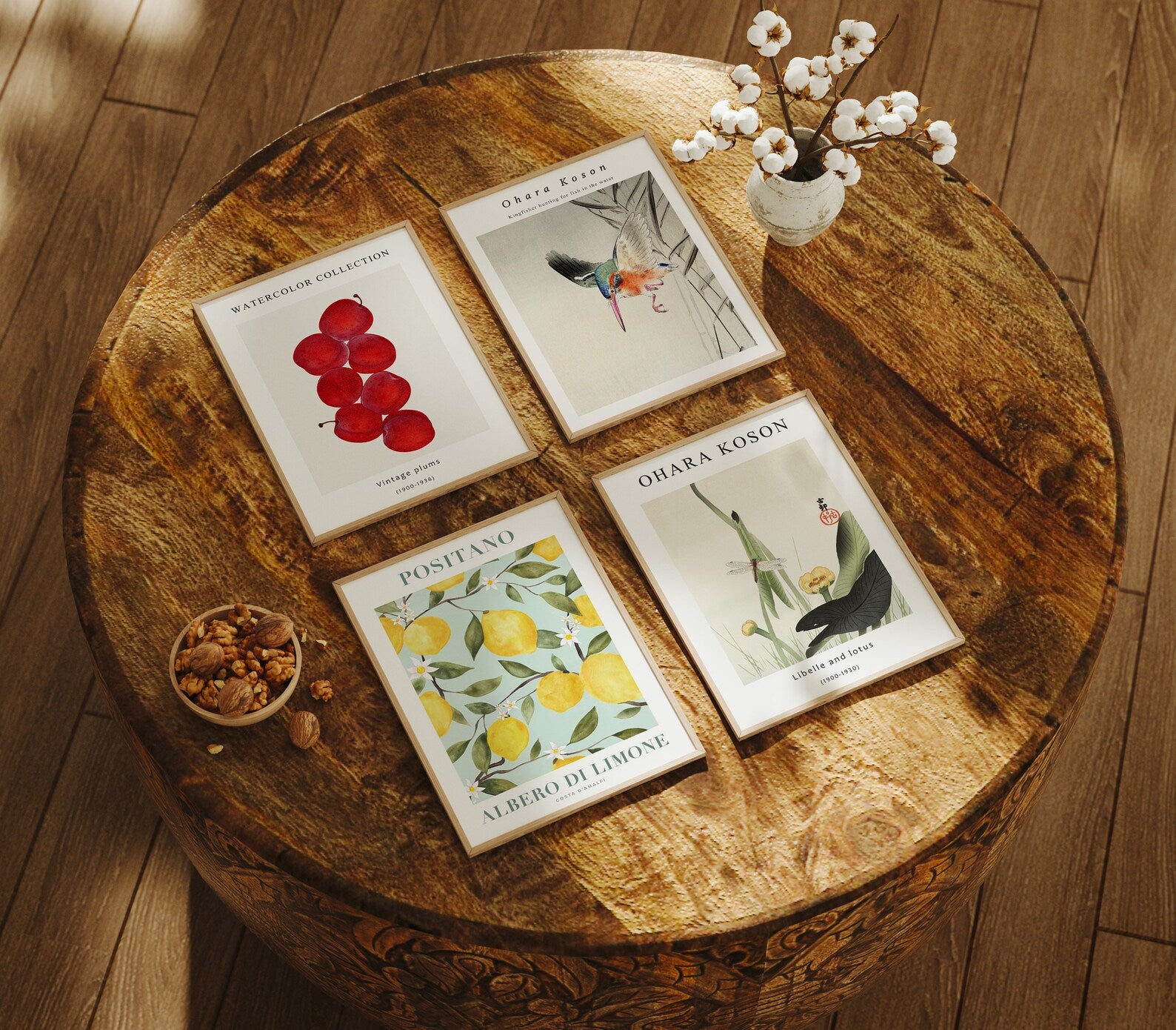 4 Vertical 3x4 Frames Mockup With Sunlight