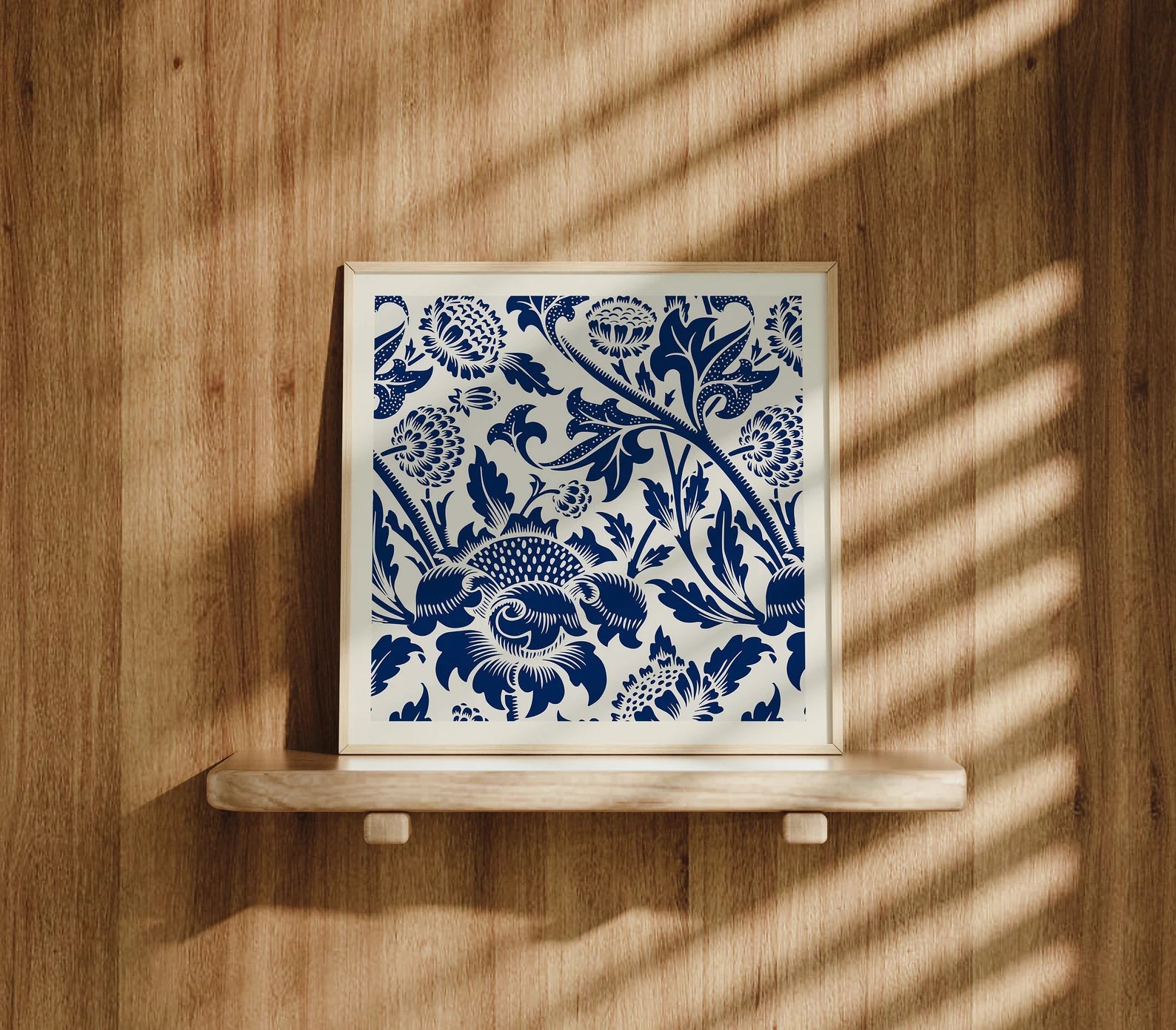 Square Frame Mockup With Sunlight