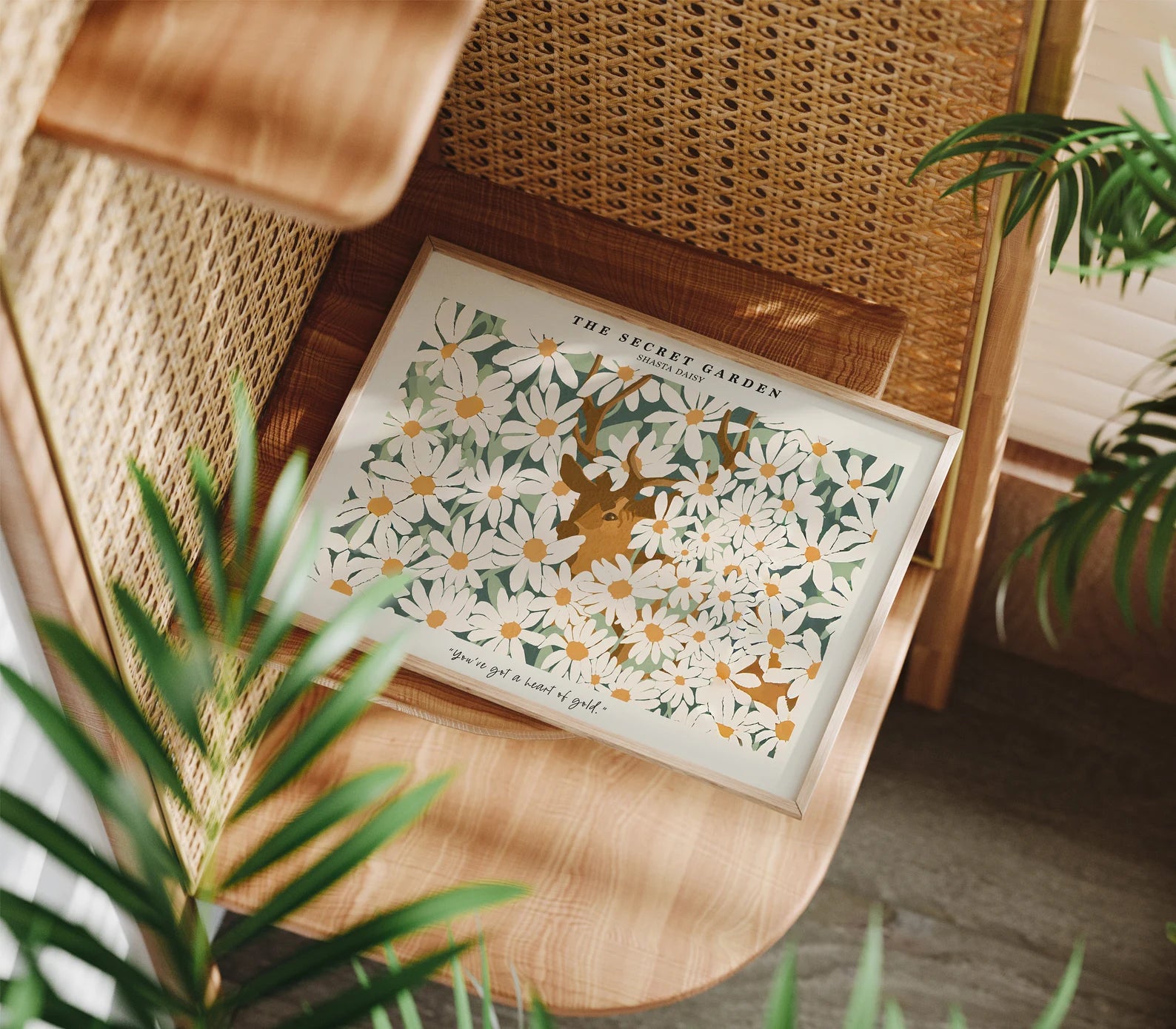 Horizontal 4x3 Frame Mockup With Sunlight