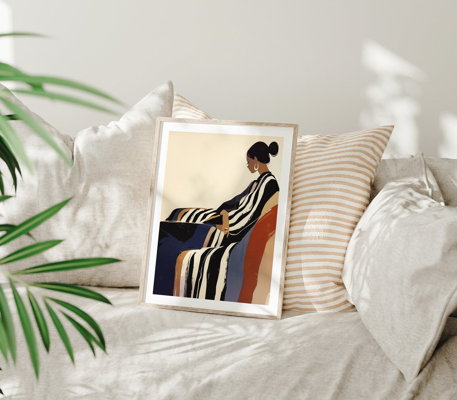 Vertical 3x4 Frame Mockup With Sunlight