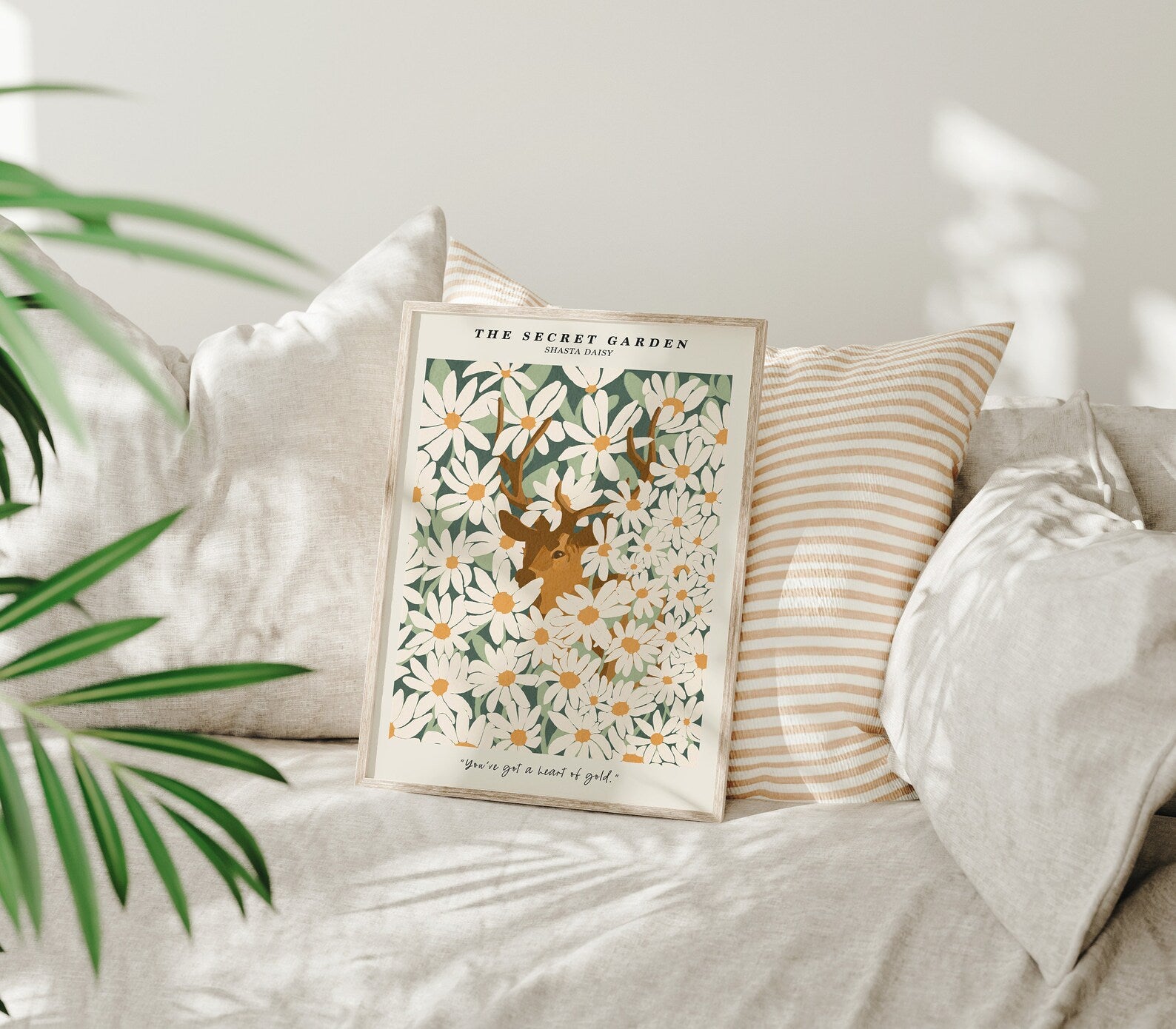 Vertical 3x4 Frame Mockup With Sunlight