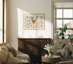 Horizontal 4x3 Living Room Wall Frame Mockup With Sunlight
