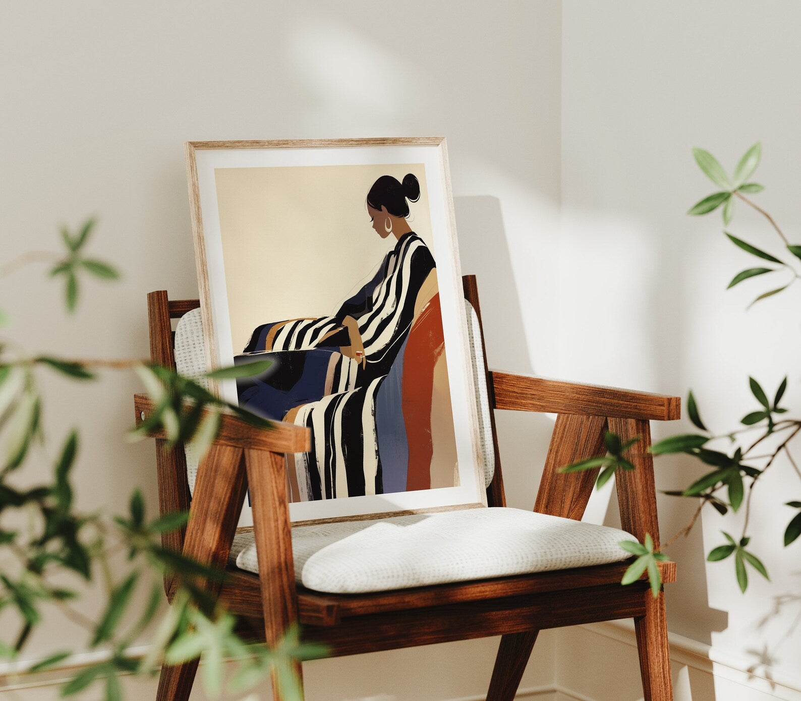 Vertical 3x4 Frame Mockup With Sunlight