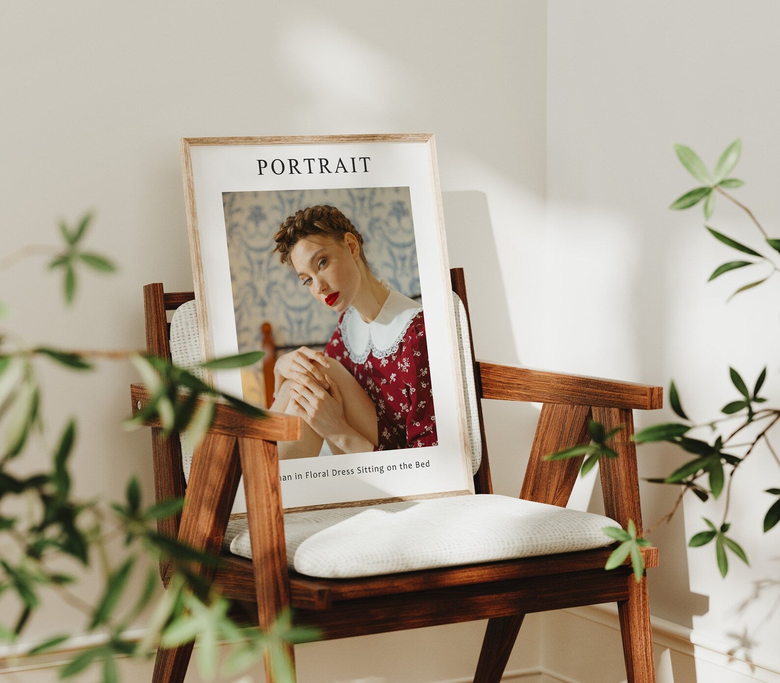 Vertical 3x4 Frame Mockup With Sunlight