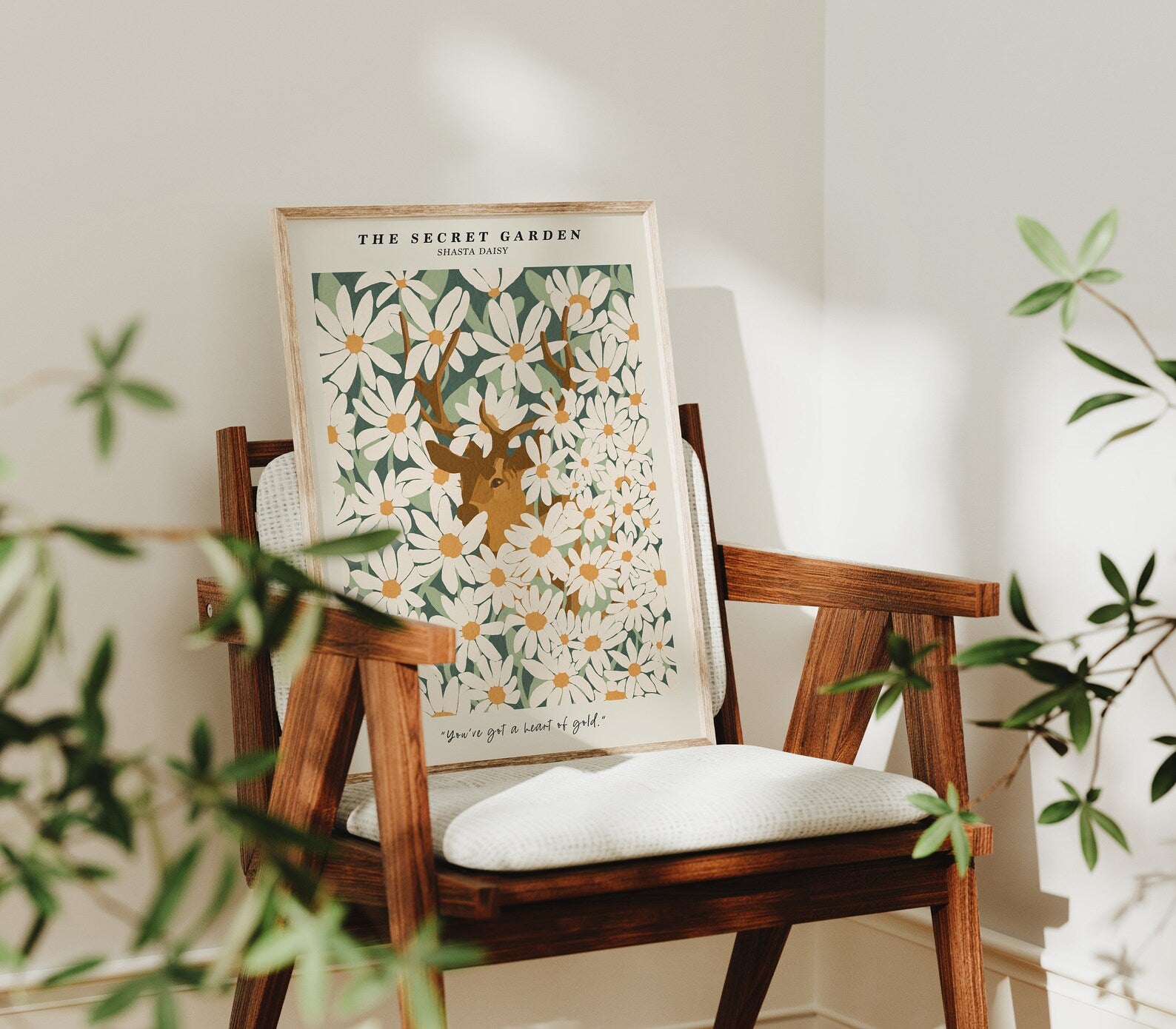 Vertical 3x4 Frame Mockup With Sunlight