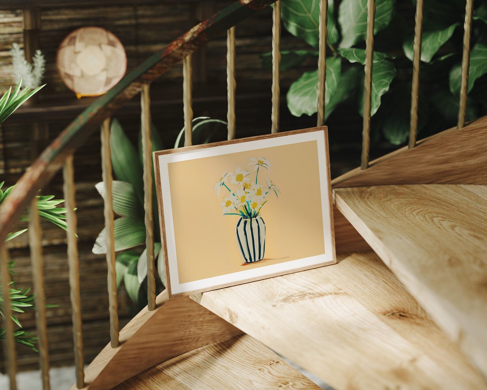 Horizontal 4x3 Frame Mockup With Sunlight