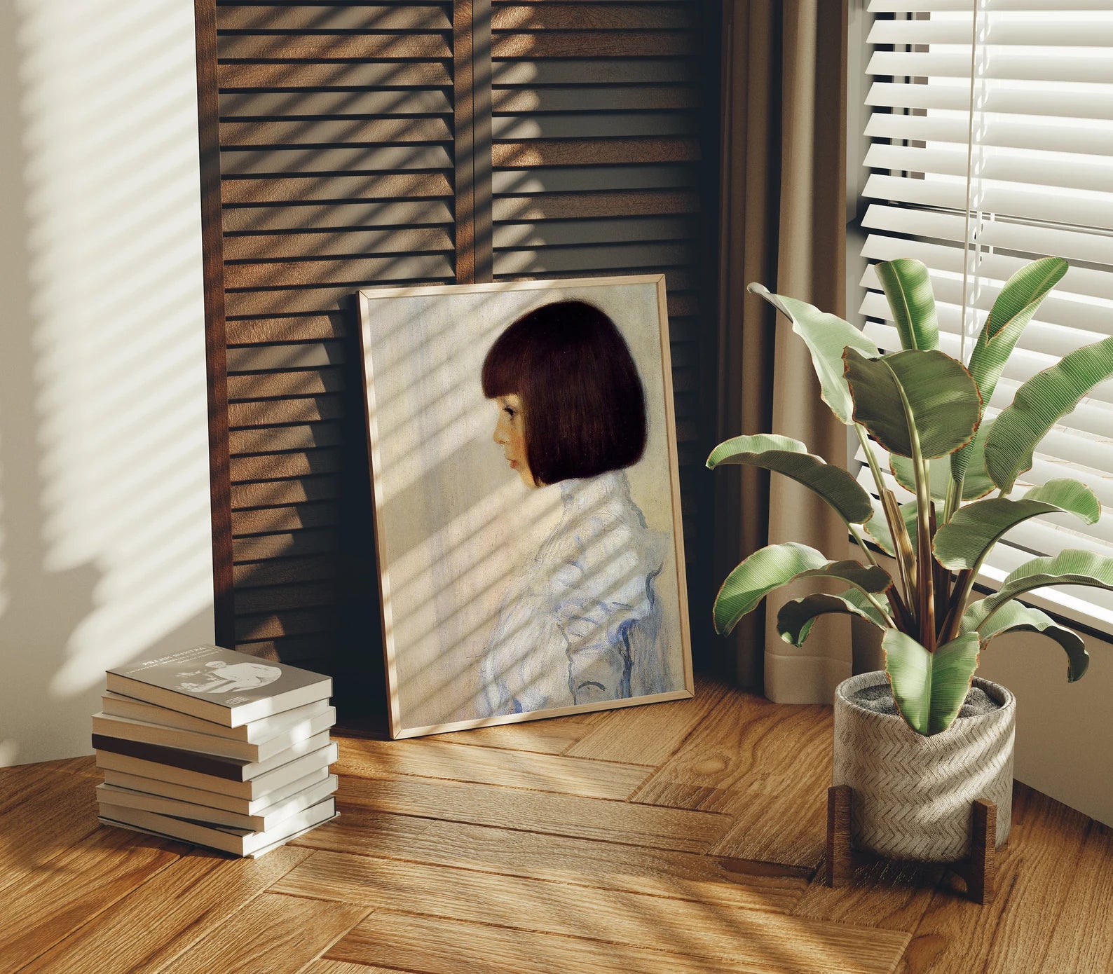 Vertical 3x4 Frame Mockup With Sunlight