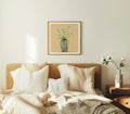 Square Bedroom Wall Frame Mockup