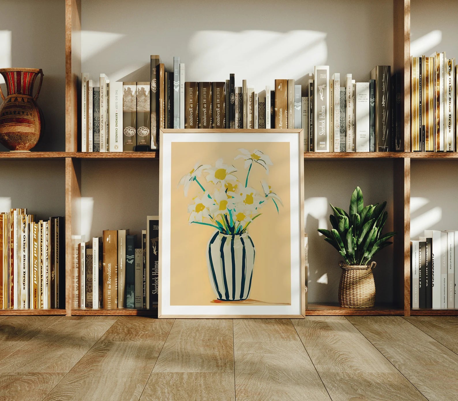 Vertical 3x4 Frame Mockup With Sunlight