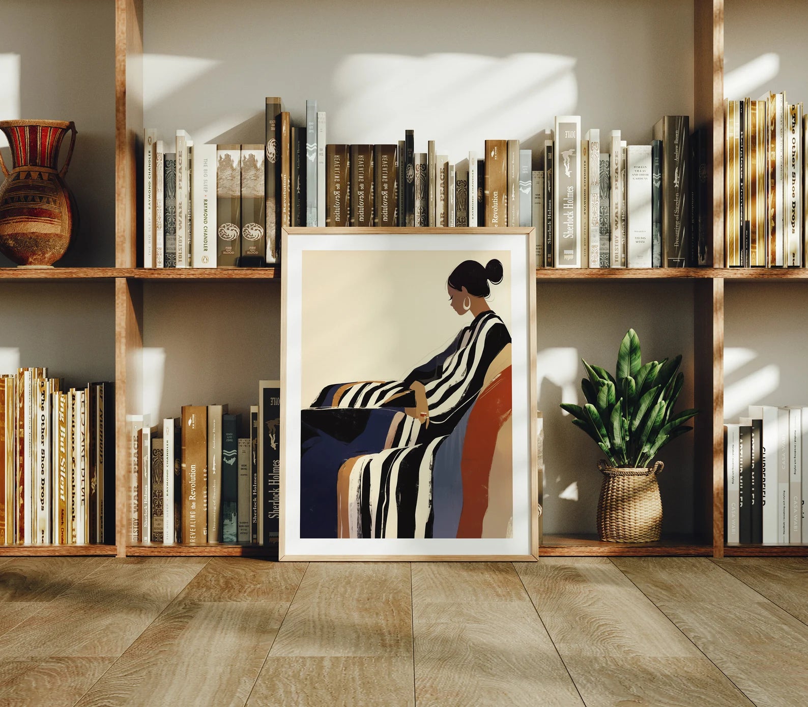 Vertical 3x4 Frame Mockup With Sunlight