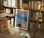 Vertical 3x4 Library Frame Mockup With Sunlight
