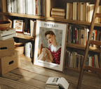 Vertical 3x4 Library Frame Mockup With Sunlight