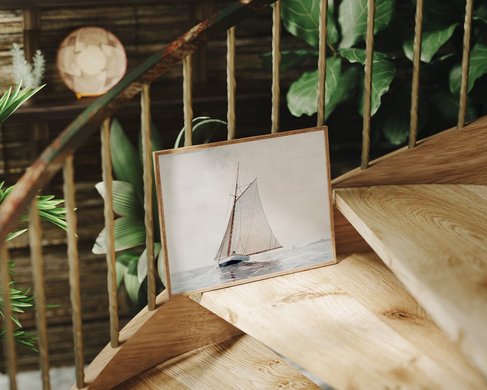 Horizontal 4x3 Frame Mockup With Sunlight