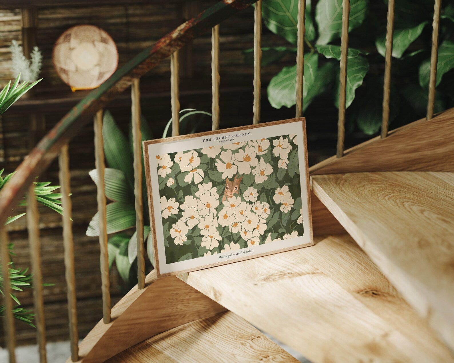 Horizontal 4x3 Frame Mockup With Sunlight