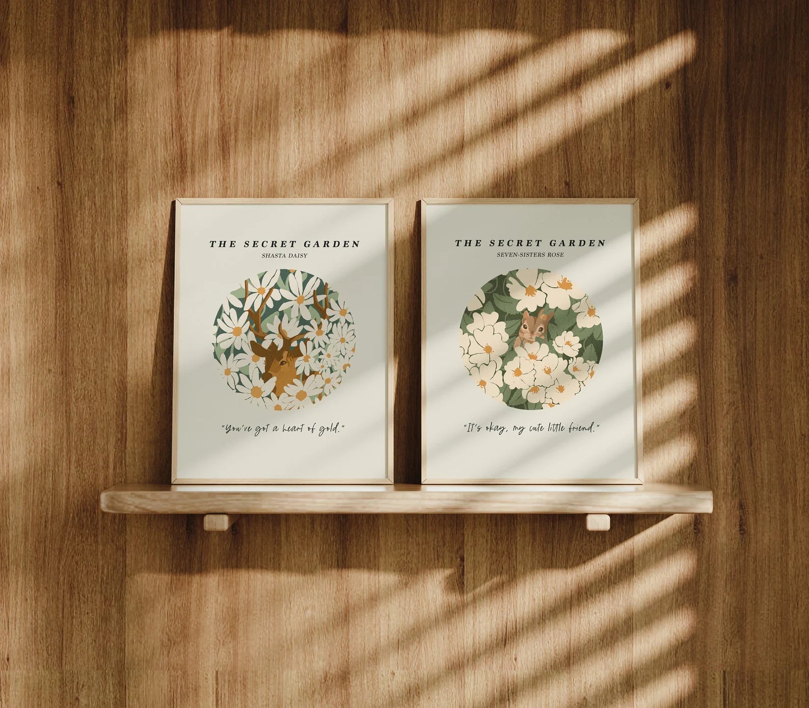 2 Vertical 3x4 Frames Mockup With Sunlight