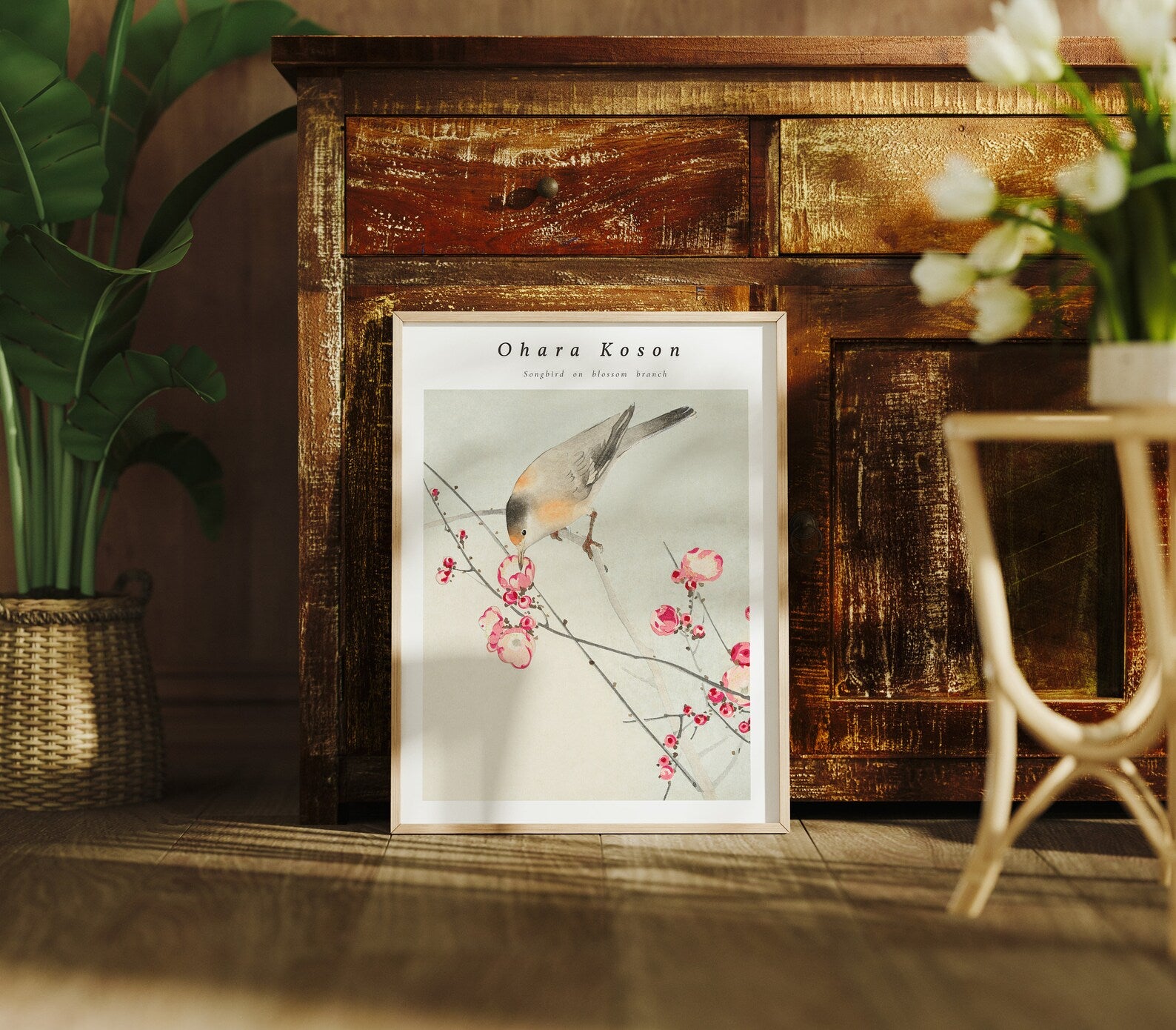 Vertical 3x4 Frame Mockup With Sunlight