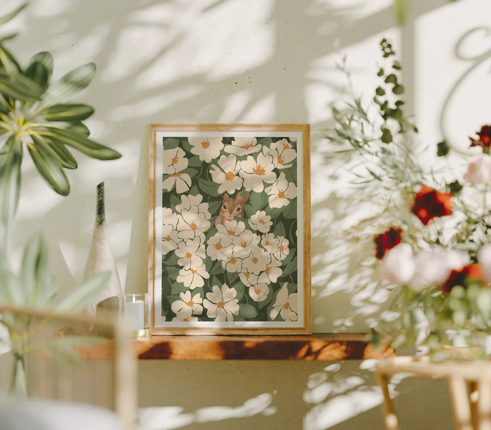 Vertical 3x4 Frame Mockup With Sunlight