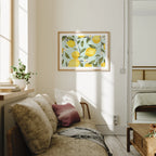 Horizontal 4x3 Wall Frame Mockup With Sunlight