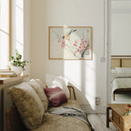 Horizontal 4x3 Wall Frame Mockup With Sunlight