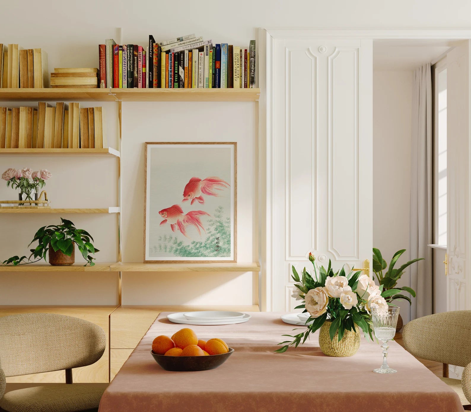 Vertical 3x4 Dining Table Frame Mockup