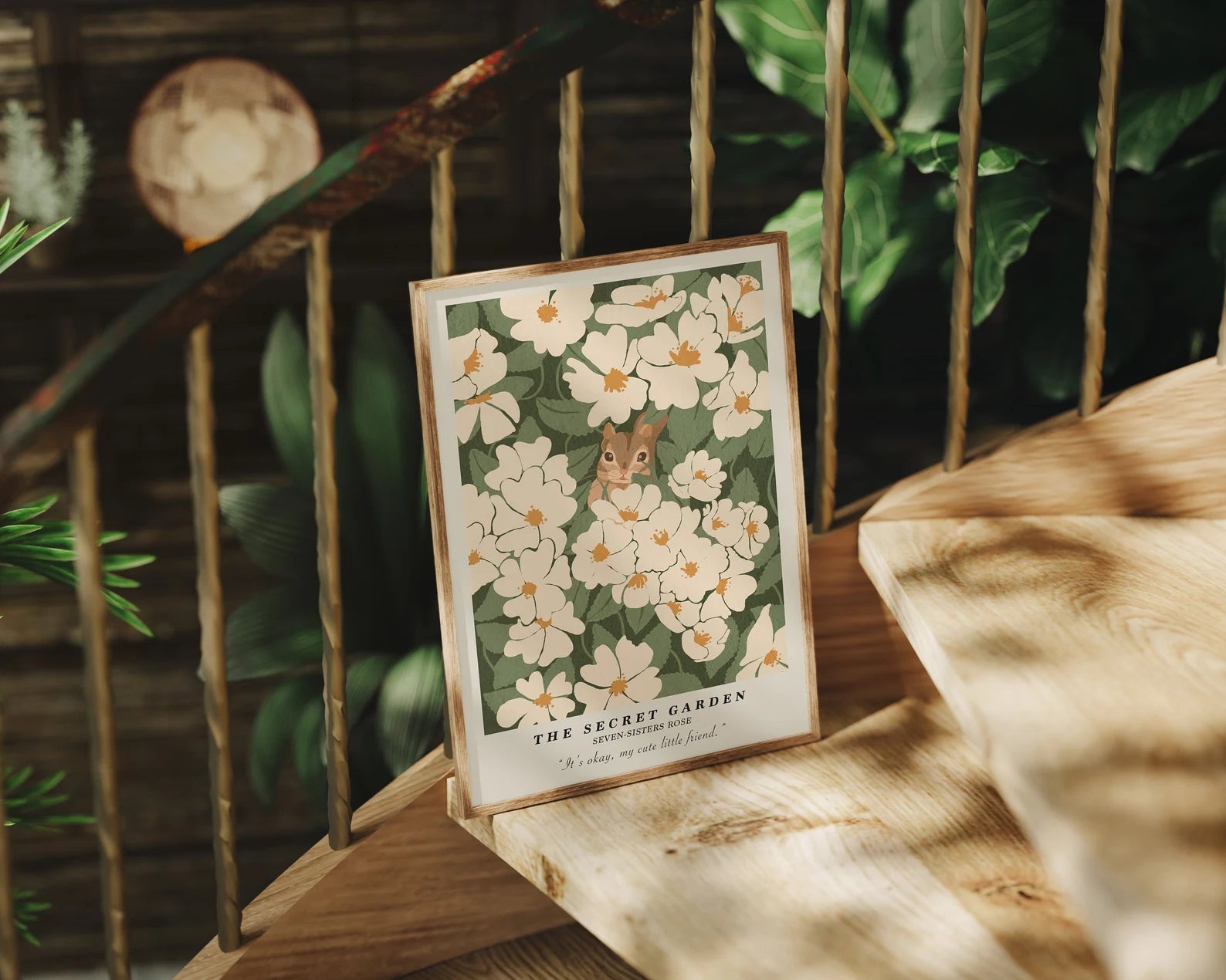 Vertical 3x4 Frame Mockup With Sunlight