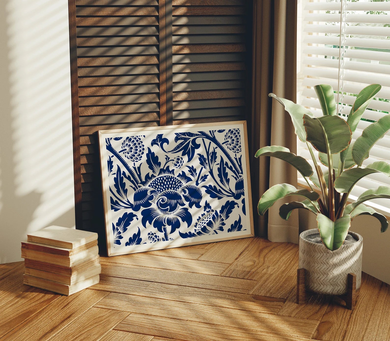 Horizontal 4x3 Frame Mockup With Sunlight