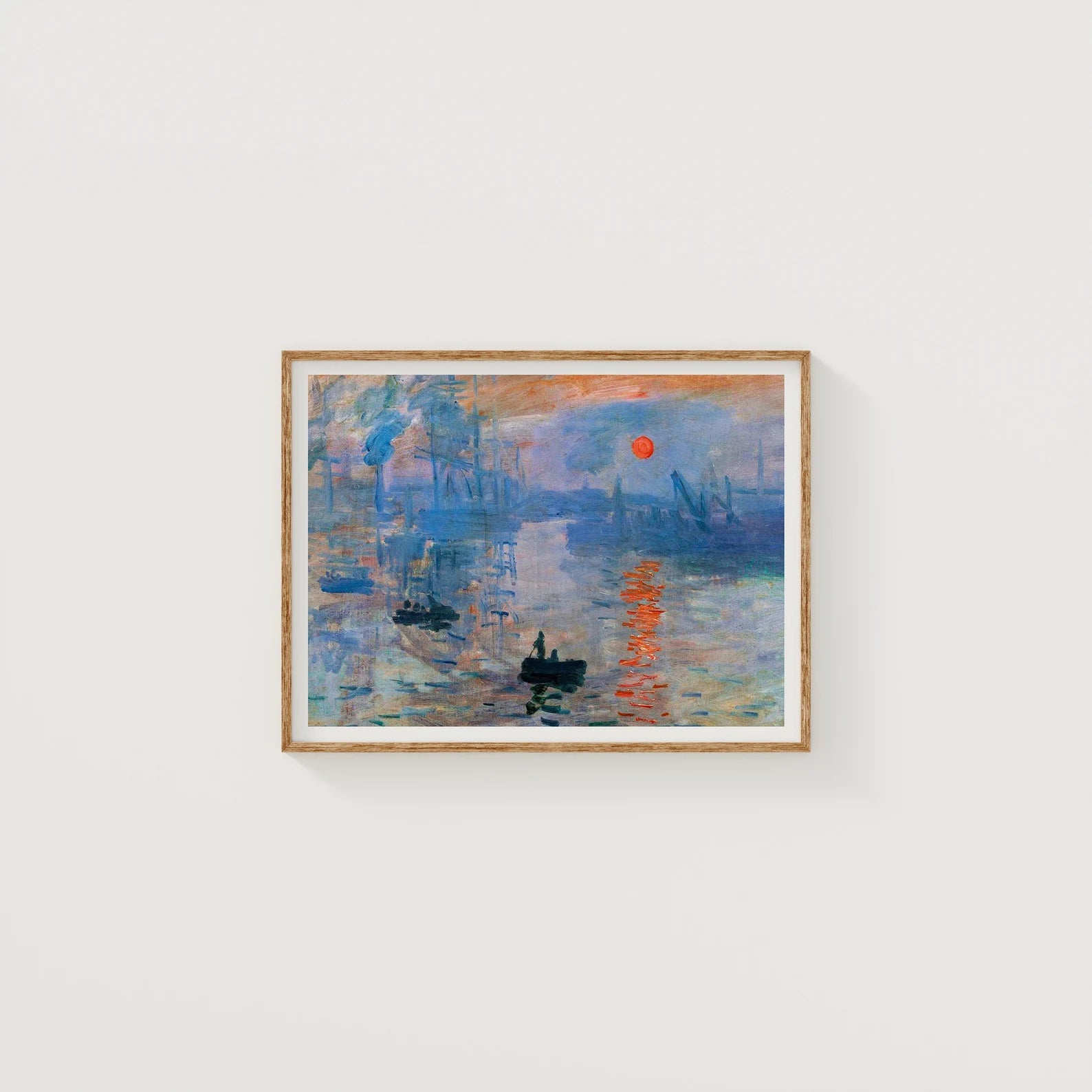 Horizontal 4x3 White Wall Frame Mockup