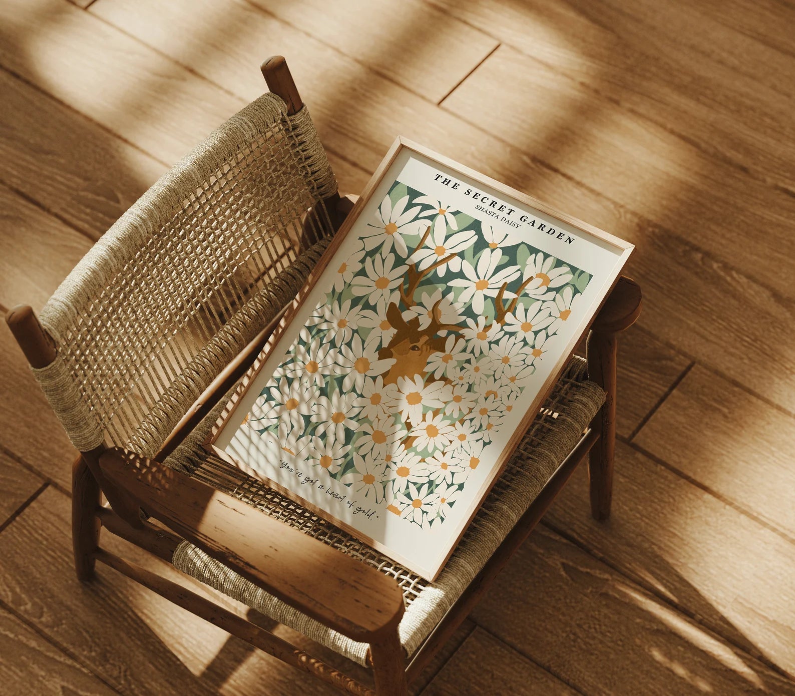 Vertical 3x4 Frame Mockup With Sunlight