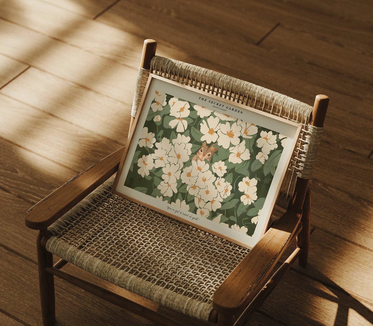 Horizontal 4x3 Frame Mockup With Sunlight