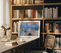 Horizontal 4x3 Library Frame Mockup With Sunlight