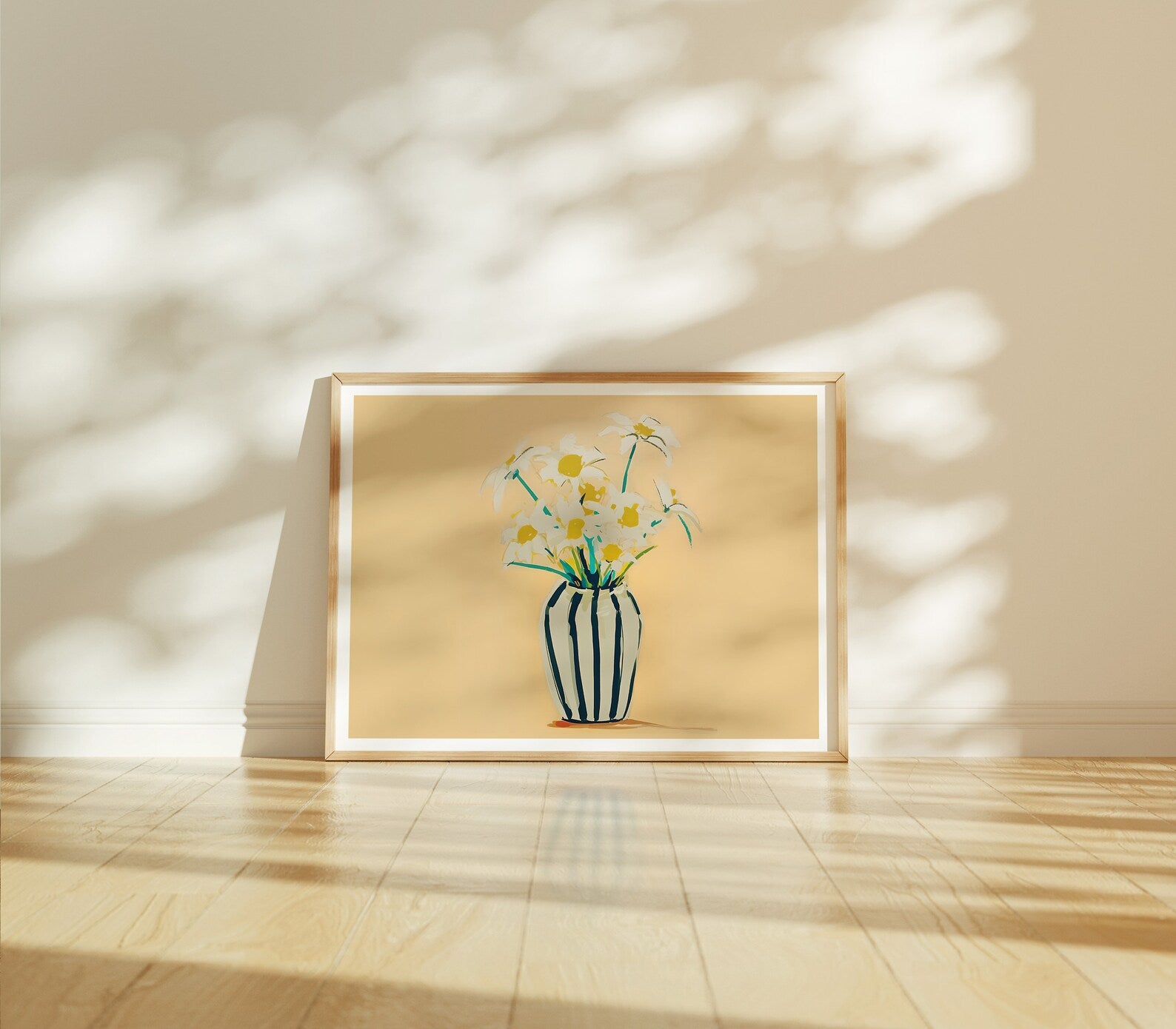 Horizontal 4x3 Frame Mockup With Sunlight