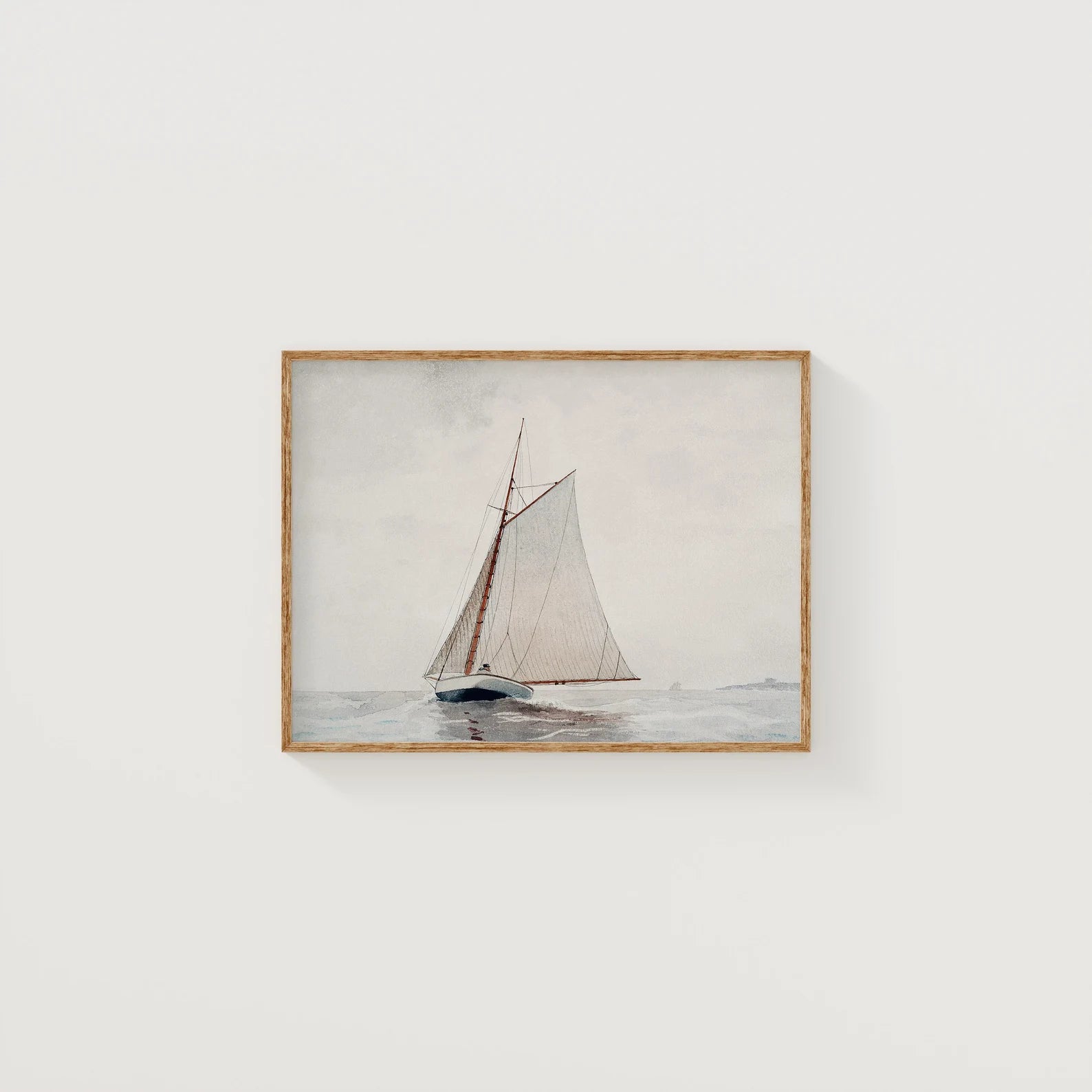 Horizontal 4x3 White Wall Frame Mockup