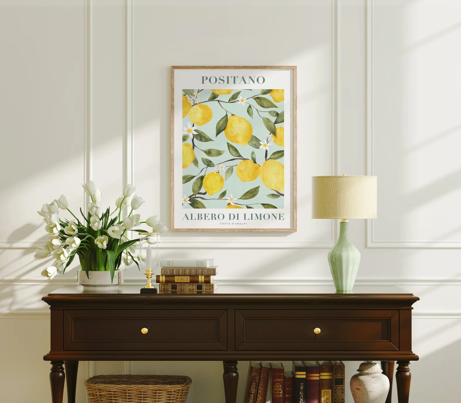 Vertical 3x4 Wall Frame Mockup With Sunlight