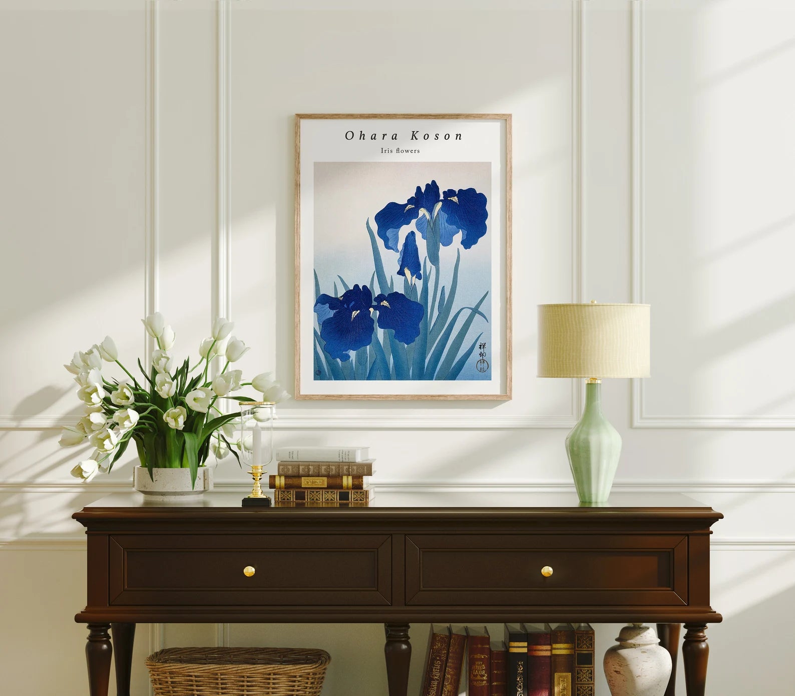 Vertical 3x4 Wall Frame Mockup With Sunlight