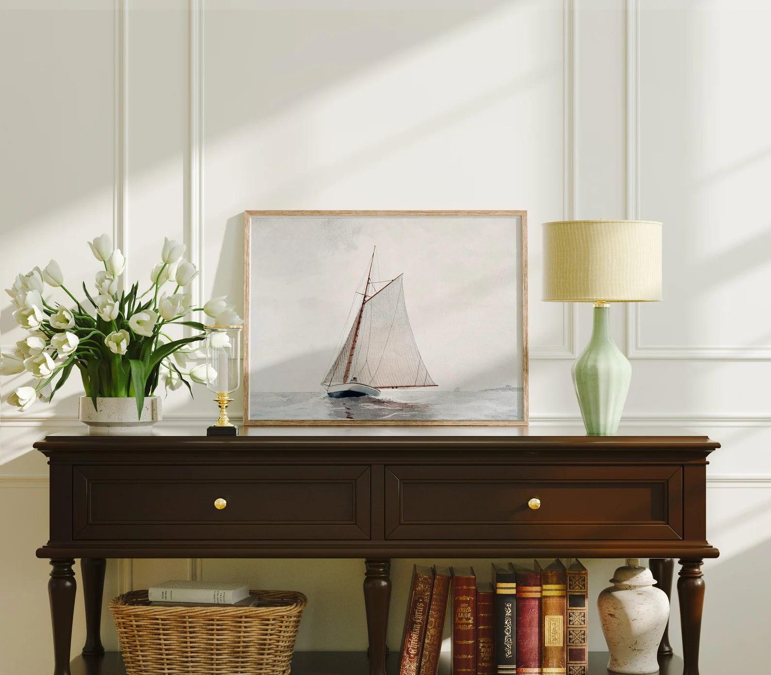 Horizontal 4x3 Frame Mockup With Sunlight