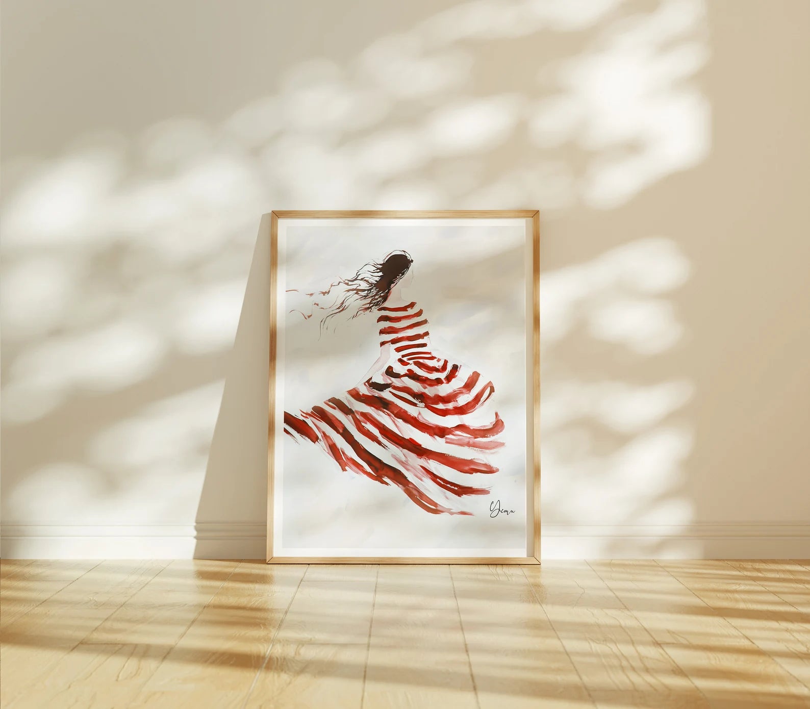 Vertical 3x4 Frame Mockup With Sunlight