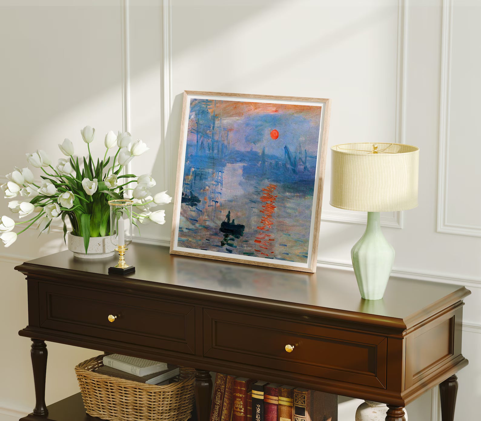 Square Frame Mockup With Sunlight