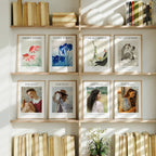 8 Vertical 3x4 Frames Mockup With Sunlight