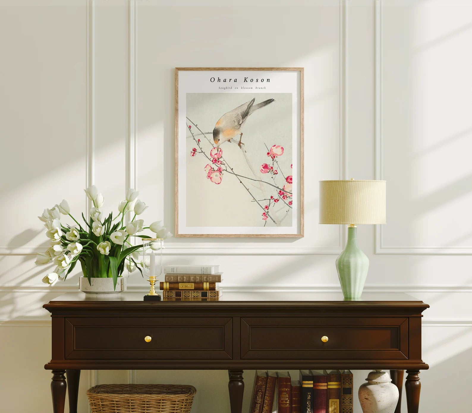 Vertical 3x4 Wall Frame Mockup With Sunlight