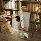 2 Vertical 3x4 Library Frames Mockup With Sunlight