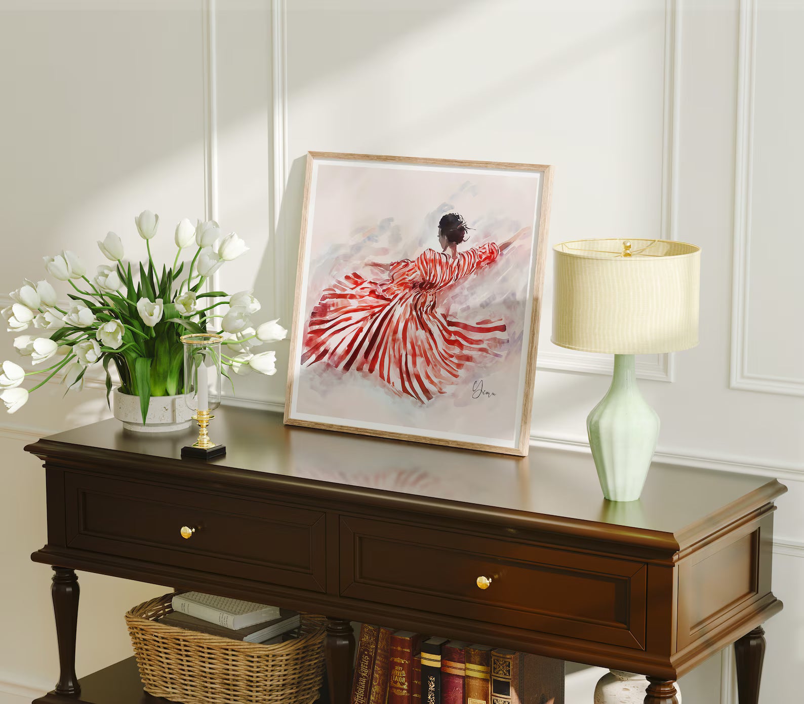 Square Frame Mockup With Sunlight