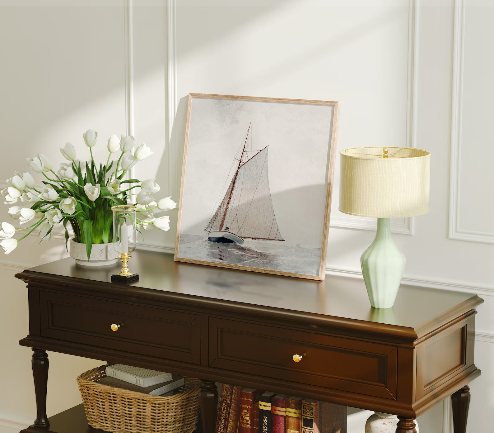 Square Frame Mockup With Sunlight