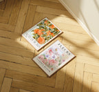 2 Vertical 3x4 Frames On The Floor Mockup With Sunlight