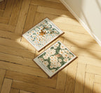 2 Vertical 3x4 Frames On The Floor Mockup With Sunlight