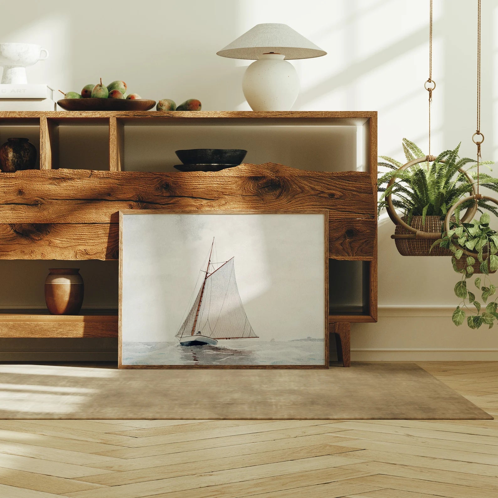 Horizontal 4x3 Frame Mockup With Sunlight